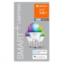 3 Becuri LED RGB inteligent Ledvance SMART+ WiFi Mini Bulb Multicolour P, E14, 4.9W (40W), 470 lm, lumina alba si color (2700-65