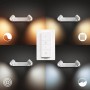 Aplica LED pentru oglinda din baie Philips Hue Adore, Bluetooth, 2xGU10, 2x5W, 700 lm, lumina alba (2200-6500K), IP44, 36.6x12cm
