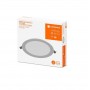 Spot LED incastrat Ledvance DOWNLIGHT SLIM ALU, 17W, 1350 lm, lumina calda (3000K), IP20, 192x23mm, aluminiu, Alb