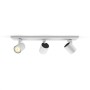Spot LED Triplu Philips Hue Runner, Bluetooth, 3xGU10, 3x5W, 1050 lm, lumina alba (2200-6500K), IP20, 48cm, Metal, Alb, Intrerup
