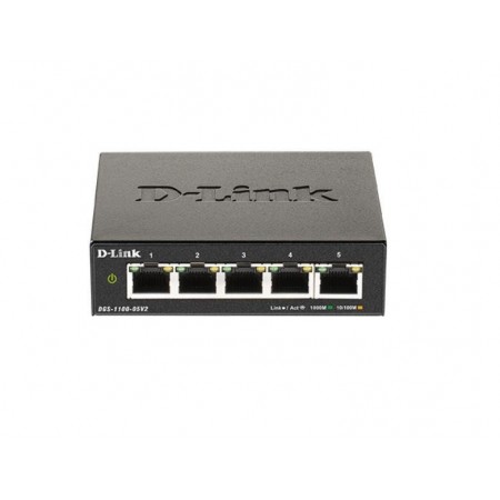 Switch D-Link DGS-1100-05V2, 5 port,10/100/1000 Mbps