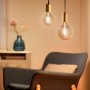 Bec LED inteligent vintage (decorativ) WiZ Connected Filament Gold G125 ,Wi-Fi, E27, 6.7W (50W), 640 lm, lumina alba (2000-5000K