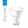 Bec LED inteligent WiZ Connected Dimmable, Wi-Fi, GU10, 4.9W (50W), 345 lm, lumina calda (2700K), dimabil, compatibil Google Ass