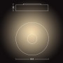 Plafoniera LED Philips Hue Fair, Bluetooth, 33.5W, 3000 lm, lumina alba (2200-6500K), IP20, 44.4cm, Metal, Negru, Intrerupator c