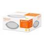Spot LED incastrat Ledvance DOWNLIGHT ALU, 14W, 1190 lm, lumina calda (3000K),IP44/IP20, 160x52mm, aluminiu, Alb