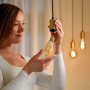 Bec LED inteligent vintage (decorativ) WiZ Connected Filament Gold ST64 ,Wi-Fi, E27, 6.7W (50W), 640 lm, lumina alba (2000-5000K
