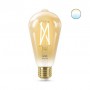 Bec LED inteligent vintage (decorativ) WiZ Connected Filament Gold ST64 ,Wi-Fi, E27, 6.7W (50W), 640 lm, lumina alba (2000-5000K