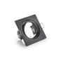 Spot incastrabil Trio Jura 650000132, excl. 1x GU10,  max. 15W, 230V, IP20, montare plafon, pivotant, forma patrata, dimensiuni 