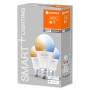 3 Becuri LED inteligent Ledvance SMART+ WiFi Classic Tunable White A, E27, 9.5W (75W), 1055 lm, lumina alba (2700-6500K)