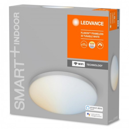 Plafoniera LED inteligenta Ledvance SMART+ Wifi Planon 300, 20W, 1700 lm, lumina alba (3000-6500K), IP20, Ø30cm, aluminiu/PMMA, 
