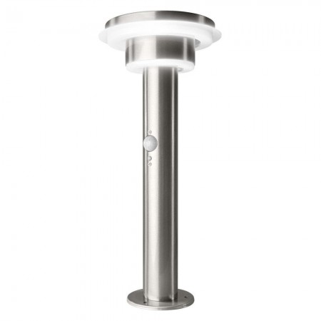 Stalp LED solar pentru exterior cu senzor de lumina si miscare Ledvance Endura Style Solar Post Sensor Double Circle, 6W, 3.2 V,