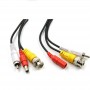 Cablu video cu alimentare si  audio 15 metri LN-EC04-15M-AUDIO conectori: BNC + DC+RCA Video Conductor: 26 AWG nsulation: 2.0mm 