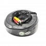 Cablu video si alimentare 30 metri LN-EC04-30M conectori DC si BNC  Video Power: 26 AWG Insulation: 1.3mm Colourless PE Power Co