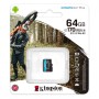Card de Memorie MicroSDXC Kingston Canvas GO Plus, 64GB, Adaptor SD, Class 10