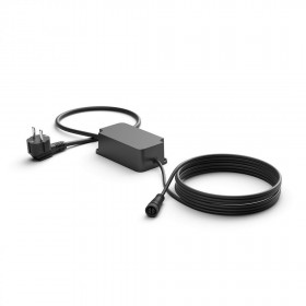 Stalp LED RGB pentru iluminat exterior Philips Hue Calla, 8W (49W), 600 lm, lumina alba si color (2000-6500K), IP65, 252x104mm, 