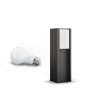 Stalp LED pentru exterior Philips Hue Turaco, 9W (60W), 806 lm, lumina calda (2700K), dimabila, IP44, 402x121mm, Antracit