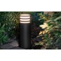 Stalp LED pentru exterior Philips Hue Lucca, 1xE27, 9W (60W), 806 lm, lumina calda (2700K), IP44, 400x142mm, Antracit