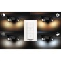 Spot LED Cvadruplu Philips Hue Buckram, Bluetooth, 4xGU10, 4x5W, 1400 lm, lumina alba (2200-6500K), IP20, 24x24x10.3cm, Metal, N