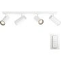 Spot LED Cvadruplu Philips Hue Buratto, Bluetooth, 4xGU10, 4x5W, 1400 lm, lumina alba (2200-6500K), IP20, 62.8x62.8x13.1cm, Meta