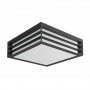 Plafoniera pentru exterior Philips Moonshine, 2xE27, max 2x14W, IP44, 260x260x81mm, Antracit