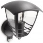 Aplica tip felinar pentru exterior cu senzor de miscare Philips Creek UP, 1xE27, max 60W, IP44, 130x180x195mm, Negru