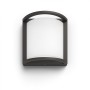 Aplica LED pentru exterior Philips Samondra, 12W (83W), 1200 lm, lumina calda (2700K), IP44, 190x190x90mm, Antracit