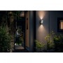 Aplica LED pentru exterior Philips Cistus, 2x4.5W (70W), 1000 lm, lumina calda (2700K), dimabila, IP44, 117x109x140mm, Inox