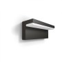 Aplica LED pentru exterior Philips Bustan, 2x4.5W (70W), 1000 lm, lumina neutra (4000K), dimabila, IP44, 78x220x92mm, Antracit