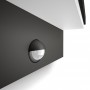 Aplica LED pentru exterior cu senzor de miscare Philips Bustan, 2x4.5W (70W), 1000 lm, lumina calda (2700K), dimabila, IP44, 78x