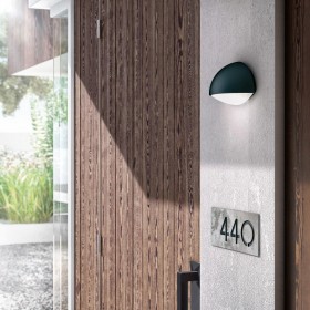 Aplica LED pentru exterior Philips Dust, 3W (31W), 270 lm, lumina calda (2700K), IP44, 90x178x120mm, Antracit