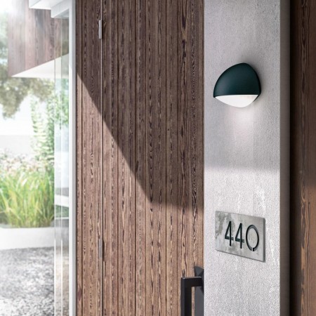 Aplica LED pentru exterior Philips Dust, 3W (31W), 270 lm, lumina calda (2700K), IP44, 90x178x120mm, Antracit