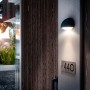 Aplica LED pentru exterior Philips Dust, 3W (31W), 270 lm, lumina calda (2700K), IP44, 90x178x120mm, Antracit