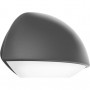 Aplica LED pentru exterior Philips Dust, 3W (31W), 270 lm, lumina calda (2700K), IP44, 90x178x120mm, Antracit