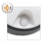 Aplica LED pentru exterior cu senzor de miscare Philips Eagle, 3.5W (30W), 320 lm, lumina calda (2700K), IP44, 170x170x74mm, Neg