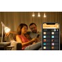 Pachet 2 Becuri LED RGB inteligente Philips Hue A60, E27, 9W (60W), 806 lm, lumina alba si color (2000-6500K) + Consola Hue Brid