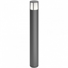 Stalp LED pentru iluminat exterior Philips Stock, 6W, 600 lm, lumina calda (2700K), IP44, 770x104mm, Antracit