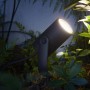 Spot LED RGB pentru exterior cu spike Philips Hue Lily, 8W (49W), 600 lm, lumina alba si color (2200-6500K), IP65, 70x84x194mm, 