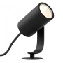 Spot LED RGB pentru exterior cu spike Philips Hue Lily, 8W (49W), 600 lm, lumina alba si color (2200-6500K), IP65, 70x84x194mm, 