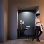 Spot LED incastrat Philips Hue Milliskin, Bluetooth, GU10, 5.5W (25W), 250 lm, lumina alba (2200-6500K), IP20, 9cm, Argintiu