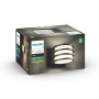 Aplica LED pentru exterior Philips Hue Lucca, 9.5W (60W), 806 lm, lumina calda (2700K), IP44, 170x215x115mm, Antracit