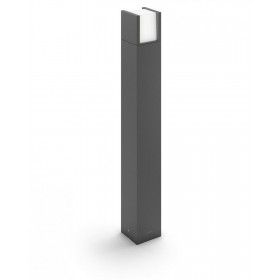 Stalp LED pentru iluminat exterior Philips Arbour, 6W (47W), 600 lm, lumina calda (2700K), IP44, 770x100mm, Antracit