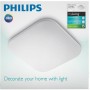 Plafoniera LED Philips Mauve SQ, 17W, 2000 lm, lumina neutra (4000K), IP20, 32.2cm, Alb