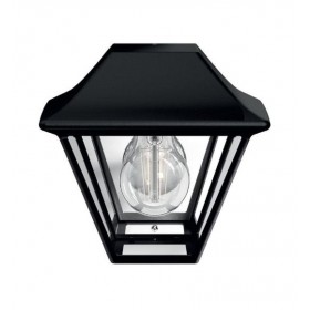 Aplica tip felinar pentru exterior Philips Alpenglow, 1xE27, max 42W, IP44, 130x181x170mm, Negru