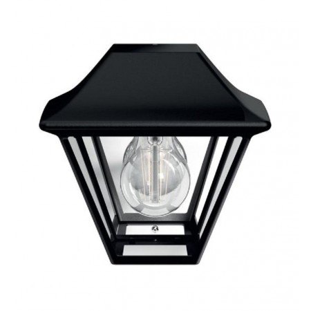 Aplica tip felinar pentru exterior Philips Alpenglow, 1xE27, max 42W, IP44, 130x181x170mm, Negru