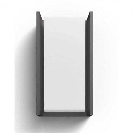 Aplica LED pentru exterior Philips Hue Turaco, 9W (60W), 806 lm, lumina calda (2700K), dimabila, IP44, 101x118x212mm, Antracit