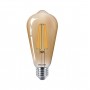 Bec LED vintage (decorativ) Philips Classic Gold Bulb ST64, EyeComfort, E27, 5.5W (48W), 600 lm, lumina calda (2500K), cu filame
