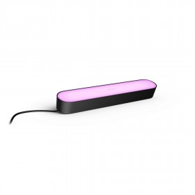 Lampa LED RGB Philips Hue Play, 6.6W, 530 lm, lumina alba si color (2000-6500K), IP20, 25.3cm, Negru