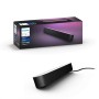 Lampa LED RGB Philips Hue Play, 6.6W, 530 lm, lumina alba si color (2000-6500K), IP20, 25.3cm, Negru