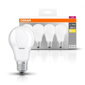 4 Becuri LED Osram Base Classic A, E27, 8.5W (60W), 806 lm, luminac...
