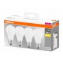 4 Becuri LED Osram Base Classic A, E27, 8.5W (60W), 806 lm, lumina calda (2700K)